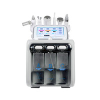 6 en 1 Hydro Dermabrasion Beauté Machine H2o2 Petite Bulle Peeling Nettoyage Soins Du Visage Hydro Facial Machine