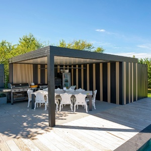 Pérgola Bioclimática Moderna Personalizada <span class=keywords><strong>para</strong></span> Jardín, de Aluminio, 6x4, <span class=keywords><strong>3x3</strong></span>, 4x4, Manual, con Control Remoto, <span class=keywords><strong>para</strong></span> Sombreado Exterior - Product Image 5