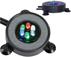 Bubbler para Aquário com 6 LEDs WRGB, Acessórios de Decoração à Prova d'Água IP68, Pedra de Bolhas com Lâmpada LED para Aquário - Product Image 1