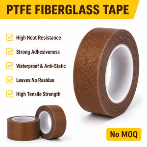 <span class=keywords><strong>Cinta</strong></span> Adhesiva de Silicona PTFE HTTFL 01 <span class=keywords><strong>para</strong></span> Altas Temperaturas, <span class=keywords><strong>para</strong></span> Sellado de Bolsas Industriales y Aplicaciones de Enmascaramiento Electrónico - Product Image 2