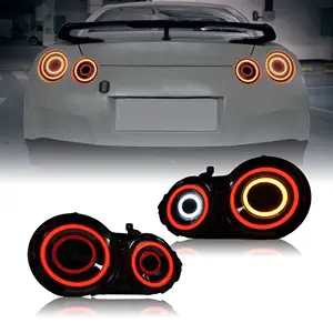 Para Nissan R35 GTR 2008-2019 luz trasera izquierda derecha parachoques trasero lámpara trasera 2017 versión Taillamp