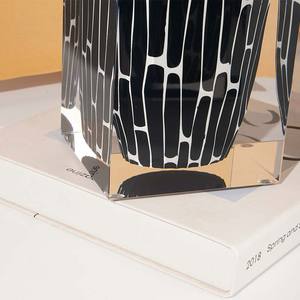 Juego de jarrones acrílicos modernos con patrón blanco y negro, decoración de mesa para sala de estar, entrada, arreglo floral, regalo de inauguración de casa - Product Image 2