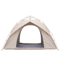 Tente de camping pliable portable d'extérieur en gros, ensemble complet de camping, structure en arc quatre saisons, prête à l'emploi, en tissu Oxford