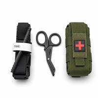 Trousse de premiers secours portable ISO13485 pour l'extérieur, poignée D-Grip, tactique, étanche IPX-6, matériau en nylon de haute qualité