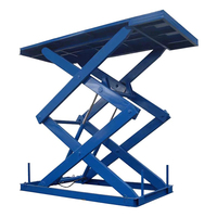Plateforme élévatrice à ciseaux fixe ultra-mince de 1 à 4 tonnes, élévateur de marchandises hydraulique pour entrepôt, table élévatrice stationnaire de 0,1 m à 4 m