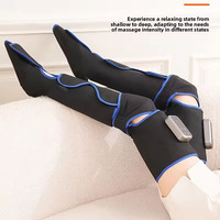 Masseur pour les pieds et les jambes sans fil avec chauffage, pression d'air, 3 vitesses, enveloppement à 360°, 2500 mAh, type C, télécommande, AS ALL STAR CE