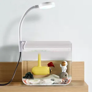 Tischplatte Kunststoff kleine Fisch-Wassertank-Set zu verkaufen mit Licht und Filter