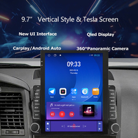 Radio de Coche Android de 9.7 Pulgadas para Tundra Sequoia 2007-2013 con Pantalla Vertical GPS Navegación Multimedia Carplay Auto DSP 1080P 4G