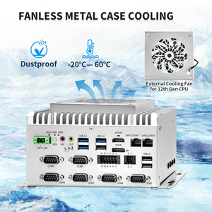 CWWKIPC <strong>Mini</strong> <strong>Computer</strong> I5-1235U (10C 4.4GHz) 6 X RS232/485 COM 2 X Gigabit LAN COM GPIO USB3.2 4K DP Embedded Industrial <strong>Mini</strong> PC - Product Image 6