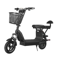 Vélo électrique pliable mini pour la ville et les loisirs, batterie au lithium, cadre en acier à haute teneur en carbone, 350W, roues de 10 pouces, vitesse unique, frein à tambour, autonomie