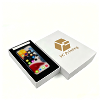 Boîte d'emballage pour téléphone en carton blanc uni personnalisée de qualité supérieure, boîte pour smartphone écologique compatible avec la série iPhone