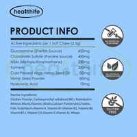 Healthife - Friandises à mâcher personnalisables pour la santé des articulations et des os des animaux de compagnie - Compléments nutritionnels pour la santé des animaux