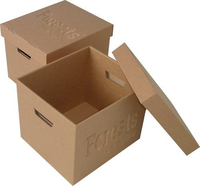 Caja de Almacenamiento de Papel Portátil Personalizada con Tapa y Base, Diseño con Asa para Organización de Archivos y Documentos de Oficina