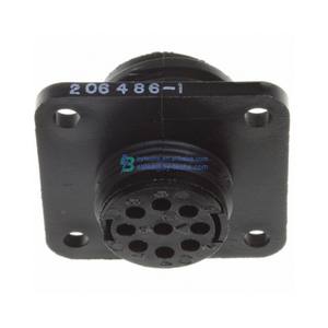 Fournisseur d'accessoires <span class=keywords><strong>professionnel</strong></span> 206486-1 connecteur circulaire boîtier de prise à 9 positions pour broches mâles 2064861 montage sur panneau - Product Image 1