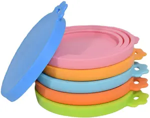Eco-friendly colorido bpa livre, fácil de abrir vários tamanhos, não derramamento, de silicone alimentício, pet, tampas