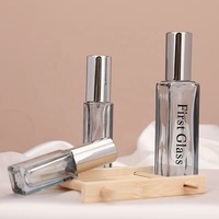 Flacons de parfum carrés rechargeables en verre transparent ou gris de 5 ml, 10 ml, 20 ml – Contenants cosmétiques portables