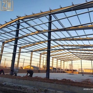 Tùy Chỉnh Thiết Kế Hiện Đại Đúc Sẵn Thép Ánh Sáng Xây Dựng Nhà Kho Kim Loại <span class=keywords><strong>Prefab</strong></span> Kết Cấu Thép Cho Hiện Đại Kho - Product Image 4