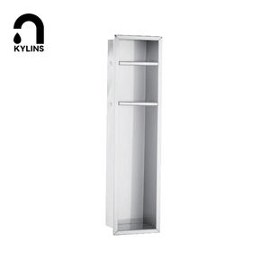 Papier toilette <span class=keywords><strong>de</strong></span> qualité, boîte intégrée pour salle <span class=keywords><strong>de</strong></span> bain, étagères <span class=keywords><strong>de</strong></span> <span class=keywords><strong>douche</strong></span> encastrées, <span class=keywords><strong>niche</strong></span> en acier inoxydable 304 - Product Image 4