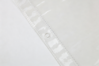 Sacs d'emballage en plastique imperméables personnalisés en gros avec logo imprimé, pochette transparente en PVC avec fermeture éclair coulissante et trou de suspension