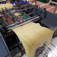 Machine entièrement automatique de fabrication d'enveloppes A4, machine de fabrication d'enveloppes à double face avec poche en papier