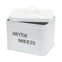 Récipient à détergent en métal de ferme moderne avec couvercle pour lave-vaisselle et porte-dosettes de linge Distributeur de boîte en fer-blanc Boîte de rangement des aliments