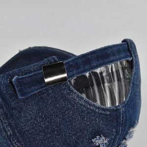 Bsci Manufacturer <b>Summer</b> Outdoor Sports Washed Cloth Baseball Cap Distressted Worn Out Dad <b>Hats</b> Denim Baseball Caps 2024 - Product Image 5