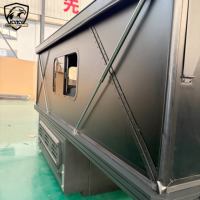Huntoo Wasserdichtes Modulares Langer-LKW-Bett (East-West King Size) mit Pop-up-Wohnkabine und Dachzelt