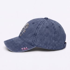 Gorras de Béisbol Unisex de Lona Lavada y Desgastada de 6 Paneles con Logotipo Personalizado Grabado con Láser de la Marca T&L al por Mayor - Product Image 4
