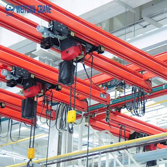1-10 Ton for Type Single Beam Workstation EOT Crane with Motor Wireless Remote Control for Industrial Use