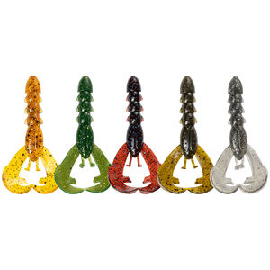LUSHAZER 15 pcs/sac <span class=keywords><strong>Leurre</strong></span> de pêche à la crevette TPE Soft Baits Artificial Lure Creature Floating Soft Baits Crawfish for Bass Trout - Product Image 1