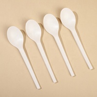 Kits de couverts jetables compostables en amidon de maïs en gros, fourchette, couteau, cuillère biodégradables pour restaurants écologiques