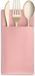 <span class=keywords><strong>Serviettes</strong></span> en <span class=keywords><strong>papier</strong></span> personnalisées avec logo imprimé en rose, effet lin, pour mariage - Product Image 5