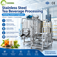 Cuve de traitement et d'extraction du thé en acier inoxydable avec agitation et chauffage pour la production de boissons au thé et le mélange de liquides