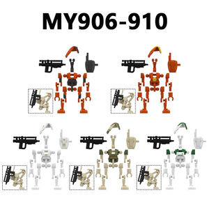 MY906-910 Grapple d'entraînement AAT Driver Heavy <span class=keywords><strong>Battle</strong></span> Command <span class=keywords><strong>Droid</strong></span> Collect Mini Space Wars Blocs de construction en plastique Jouets cadeaux pour enfants - Product Image 1