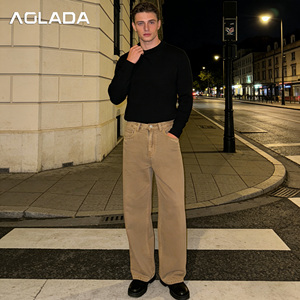 <span class=keywords><strong>Jeans</strong></span> Baggy Personalizzati da <span class=keywords><strong>Uomo</strong></span>, Lavati, a Gamba Larga Dritta, Stile <span class=keywords><strong>Boyfriend</strong></span>, Vintage Casual, Taglie Forti - Product Image 1