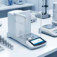 Balance analytique électronique de laboratoire semi-micro de précision à double plage, avec une précision de 0,01 mg et une capacité de 220 g, balance numérique