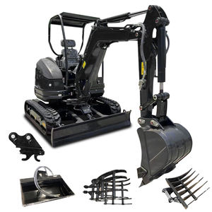 FRETE GRÁTIS 3.5 Ton mini escavadeira CE/EPA Digger Machine China Hidráulica 1 ton 2 ton Farm Wholesale Crawler Excavator Price - Product Image 1