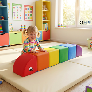 Blocs de <span class=keywords><strong>jeu</strong></span> en mousse souple colorés pour enfants, entraîneur de mobilité linéaire pour tout-petits, certifié CE et CPC, pour l'intérieur - Product Image 1