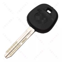 Clé de voiture Toy43AT 10 lignes Poignée en caoutchouc Clé gravée pour Toyota Camry Ruizhi Corolla Auto Keys