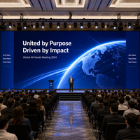 Pantalla LED P3.076 para Video Wall Interior con Animación y Señalización para Salas de Conferencias, Eventos Corporativos y Paneles de Fondo