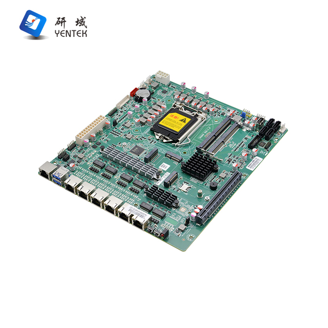 OEM ODM Industrial Motherboard Intel LGA1200 10th 11th 2 DDR4 M.2 HD VGA 6 RJ45 LAN Win 10 Linux Pfsense Firewall Motherboard