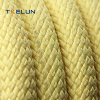 Cordon en fibre d'aramide de 10 mm, tressé à 12 brins, ignifuge, résistant au feu, haute résistance, faible élongation, résistant à la chaleur, corde de sécurité