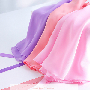 Nouvelle jupe de ballet en mousseline de soie à 19 couleurs pour filles et femmes, jupe de danse à taille ajustable <span class=keywords><strong>avec</strong></span> lien - Product Image 4
