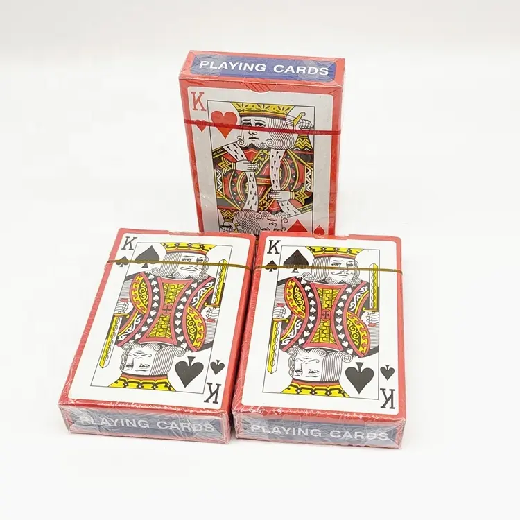 JP042 चीन निर्माता Wuyi पोकर कारखाने की आपूर्ति पारंपरिक सस्ते कागज खेल कार्ड पुल आकार कार्ड पोकर