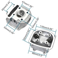 Pièces détachées pour moteur de moto GOOFIT, culasse à 4 soupapes pour GY6 150CC 152QMI 157QMJ ATV Quad Moped Scooter Moto tout-terrain