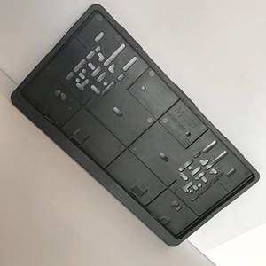 Soporte de placa de matrícula cuadrado, logotipo personalizado, alta calidad, Malasia/Singapur, oferta - Product Image 3