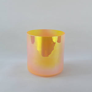 Bols chantants en cristal de quartz HF, accordés aux chakras, octave 3ème 4ème, lumière cosmique d'aube, bols chantants en cristal clair pour la guérison sonore - Product Image 4