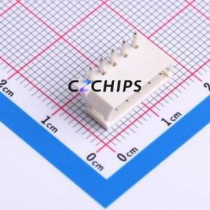 22057055 Wire-to-Board Pin Header Bent Lead Through Hole,P=2.5mm Connector 1x5P 2.5mm Right Angle Insert Mini-SPOX (5264) - Product Image 1