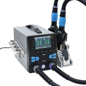 Estación <span class=keywords><strong>de</strong></span> Retrabajo <span class=keywords><strong>de</strong></span> Aire Caliente <span class=keywords><strong>de</strong></span> Doble Estación H414D, Operación Simultánea <span class=keywords><strong>con</strong></span> Doble <span class=keywords><strong>Pistola</strong></span>, Desoldadura <span class=keywords><strong>de</strong></span> Precisión para Componentes BGA y <span class=keywords><strong>SMD</strong></span> - Product Image 5