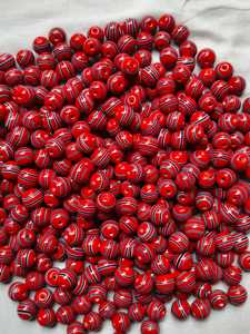ลูกปัดแก้วมูราโน่ยี่ห้อ FE สีขาวลายเหลืองน้ำตาล รูปทรงวงรี บรรจุกล่อง ผลิตด้วยมือจากอุตรพัฒนา สำหรับทำเครื่องประดับคริสตัลและงานประดิษฐ์โคมไฟ - Product Image 5